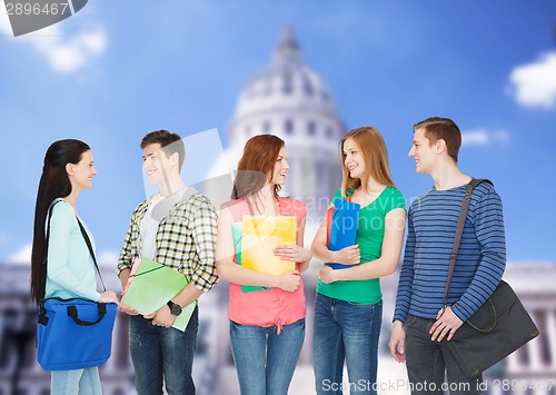 Image of group of smiling students standing