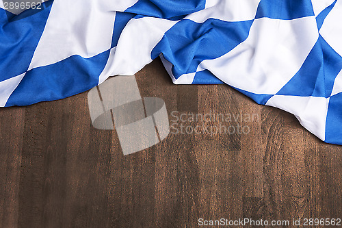 Image of Bavarian flag as a background for Oktoberfest