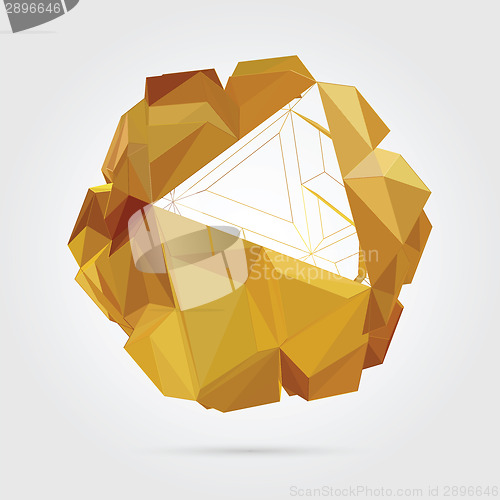 Image of Abstract 3D geometric illustration.