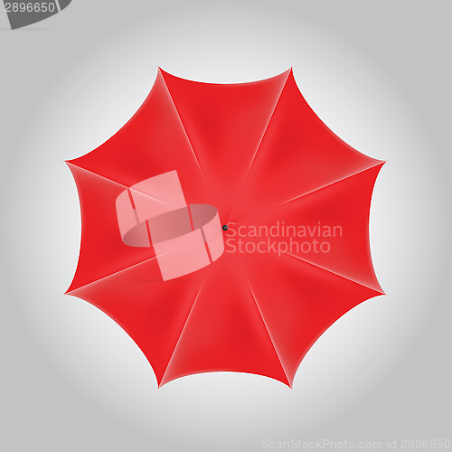 Image of red umbrella