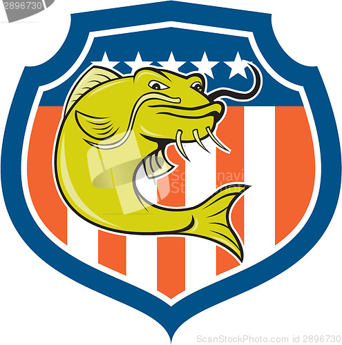 Image of Catfish Angryfish Shield Cartoon