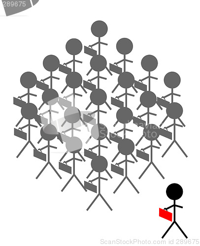 Image of Stand Out From the Crowd Illustration