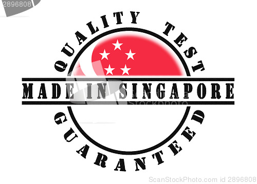 Image of Quality test guaranteed stamp 