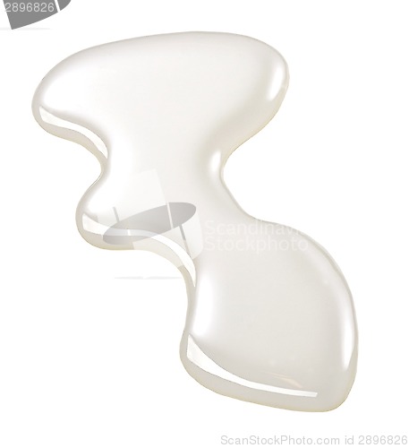Image of abstract white liquid drop