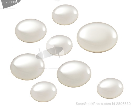 Image of white sugar syrup drops