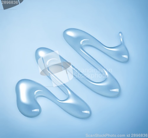 Image of blue abstract liquid drop
