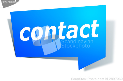 Image of blue design label