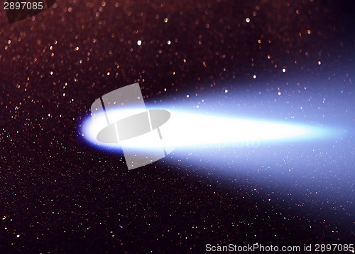 Image of Comet Hale bopp in the night sky