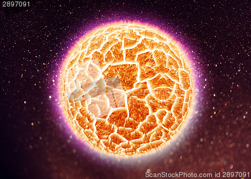 Image of Simulated Planet explosion