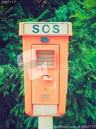 Image of Retro look An SOS sign
