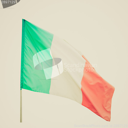 Image of Retro look Italian flag