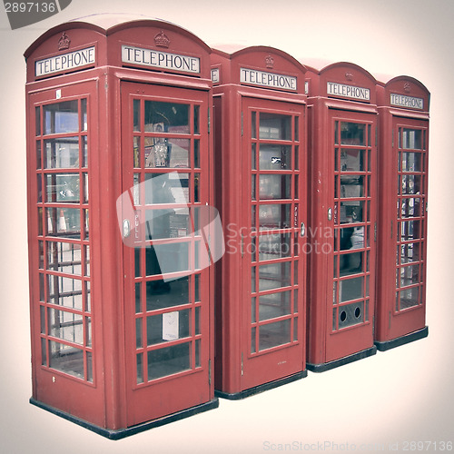 Image of Retro look London telephone box