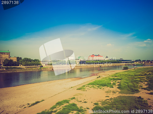 Image of Elbe river in Dresden