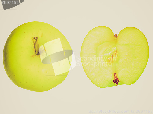 Image of Retro look Apple isolated