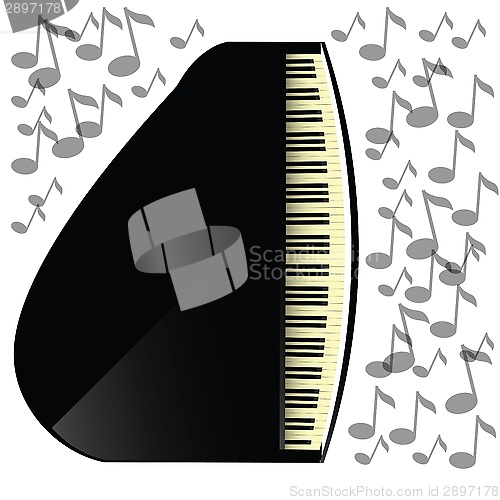 Image of black grand piano icon
