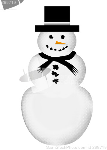 Image of Large Snowman Illustration