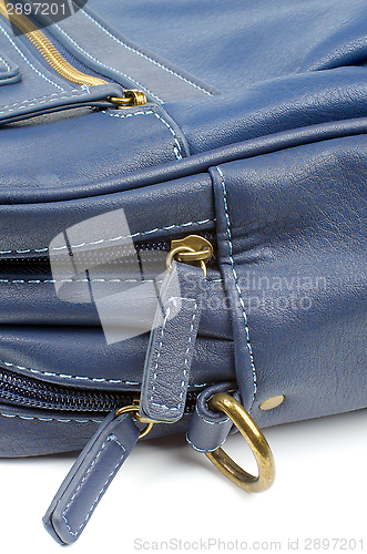 Image of Details of Blue Bag