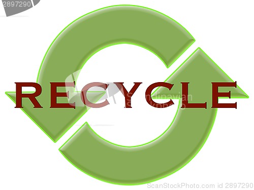 Image of recycle with arrows