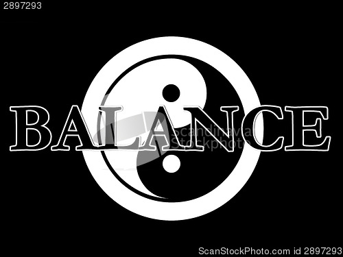 Image of yin yang illustration series balance