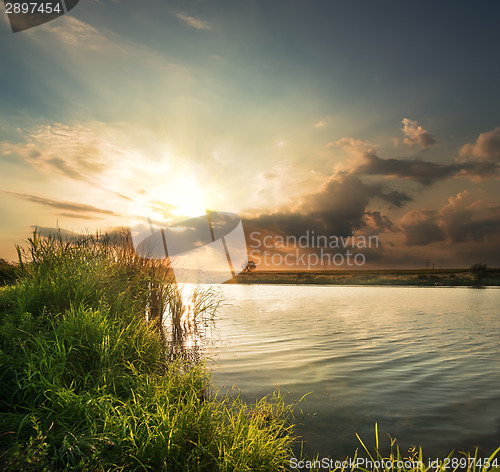 Image of Evening on the river