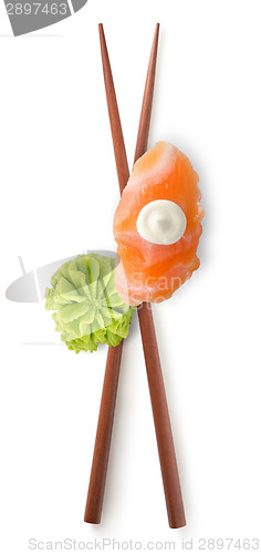 Image of Chinese sticks and sushi