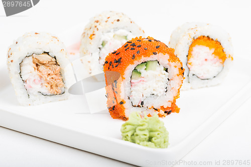 Image of Rolls with wasabi