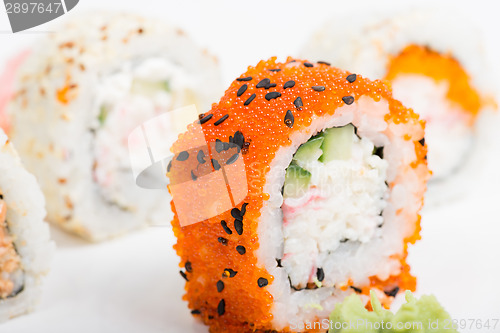 Image of Macro shot of sushi