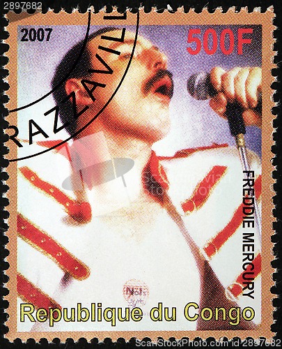 Image of Freddie Mercury Stamp