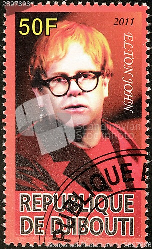 Image of Elton John Stamp