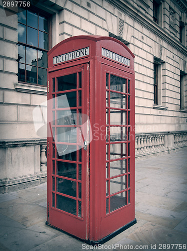 Image of Retro look London telephone box