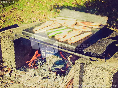 Image of Retro look Barbecue picture