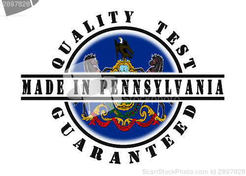 Image of Quality test guaranteed stamp 