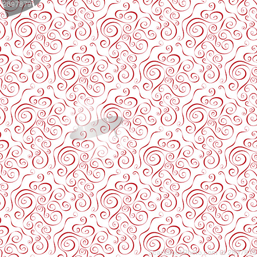 Image of Vector seamless abstract background with red patterns