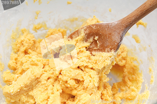 Image of Butter and flour creamed together