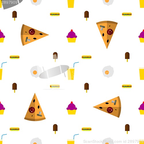 Image of Vector background for fast food