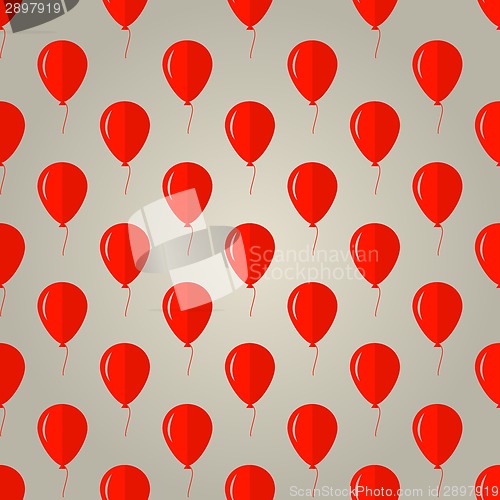 Image of Vector background for red balloons