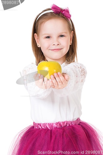 Image of Girl with apple 