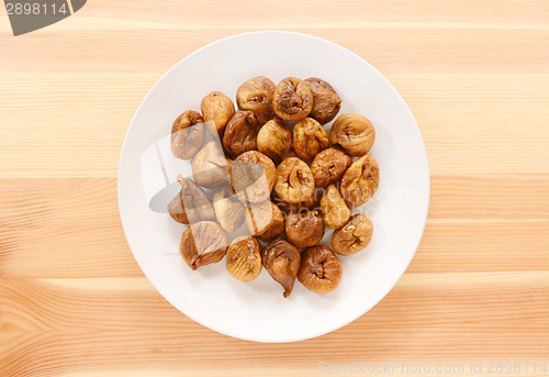 Image of Plate of whole soft dried figs