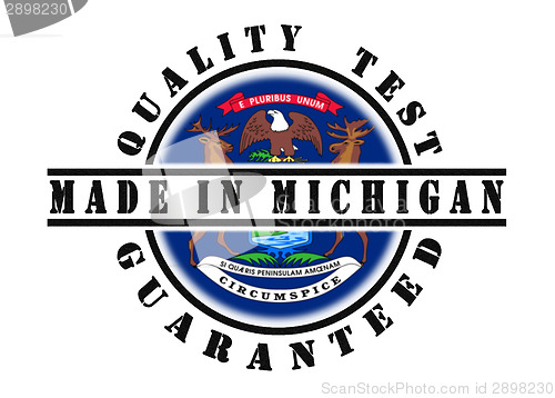 Image of Quality test guaranteed stamp 