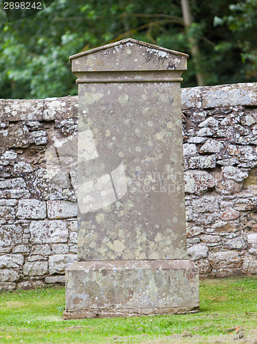 Image of Very old gravestone in the cemetery