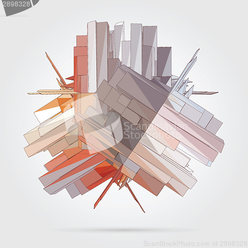 Image of  Vector. Abstract 3D geometric illustration.