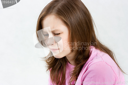 Image of Upset teen girl