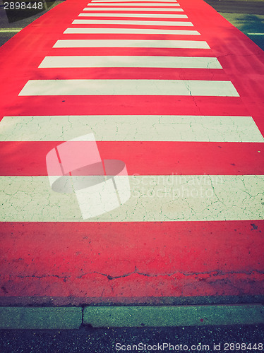 Image of Retro look Zebra crossing