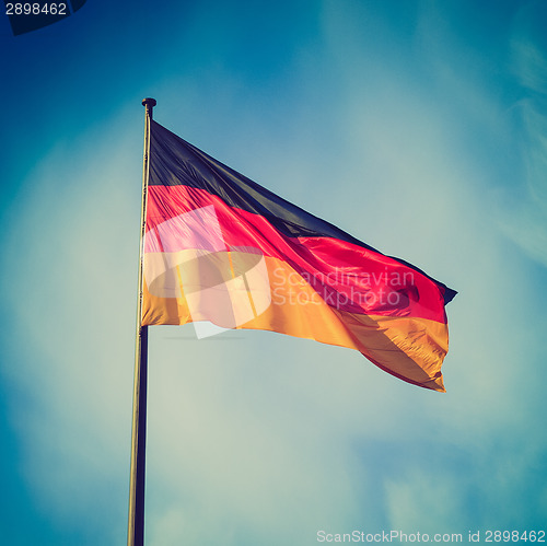 Image of Retro look German flag