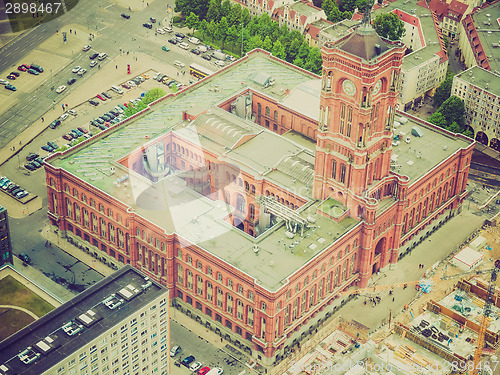 Image of Retro look Berlin aerial view