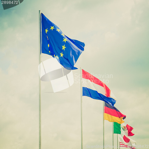 Image of Retro look Flags
