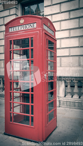 Image of Retro look London telephone box