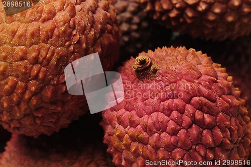 Image of Closeup of Chinese lychee fruit