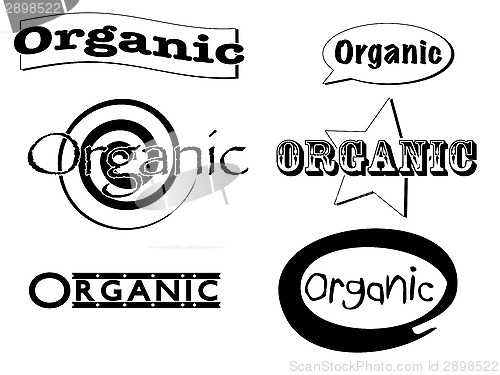 Image of organic clip art banners