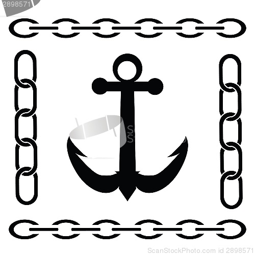 Image of silhouette of anchor